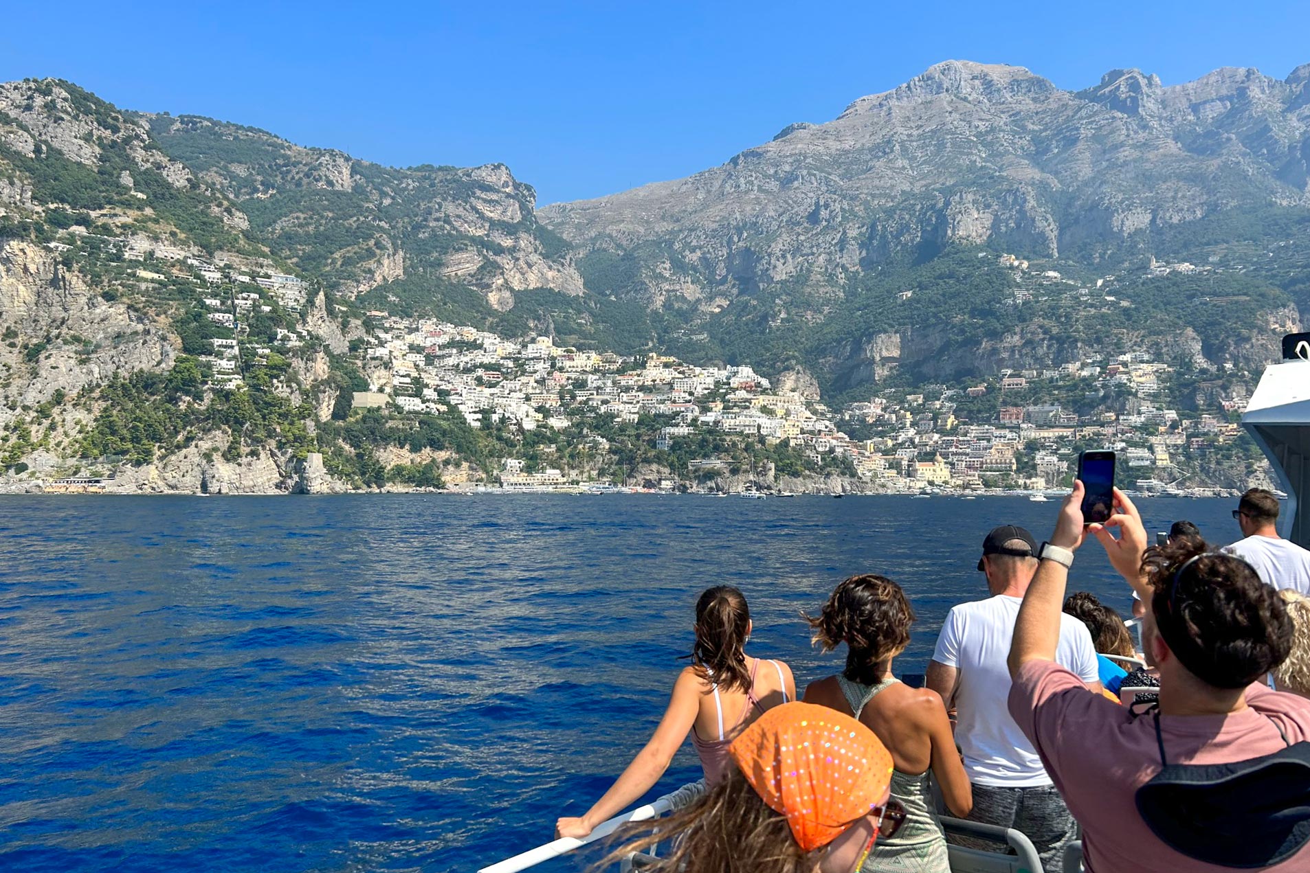 Gita in barca verso Positano e Amalfi