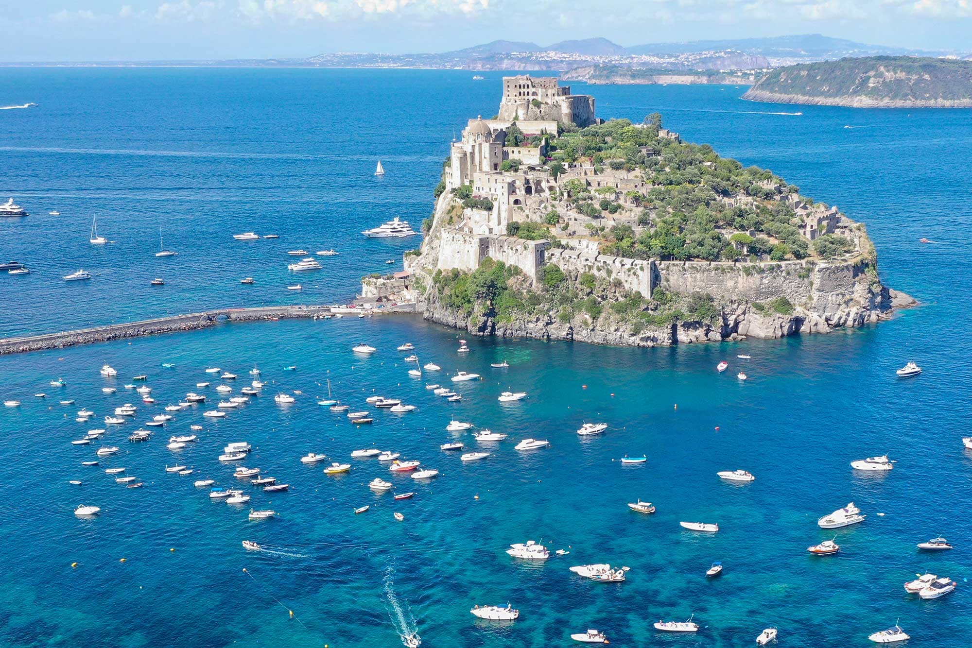 Castello Aragonese di Ischia visto dall'alto